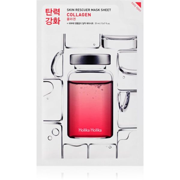 Holika Holika Holika Holika Skin Rescuer Collagen maska iz platna z učvrstitvenim učinkom s kolagenom 20 ml