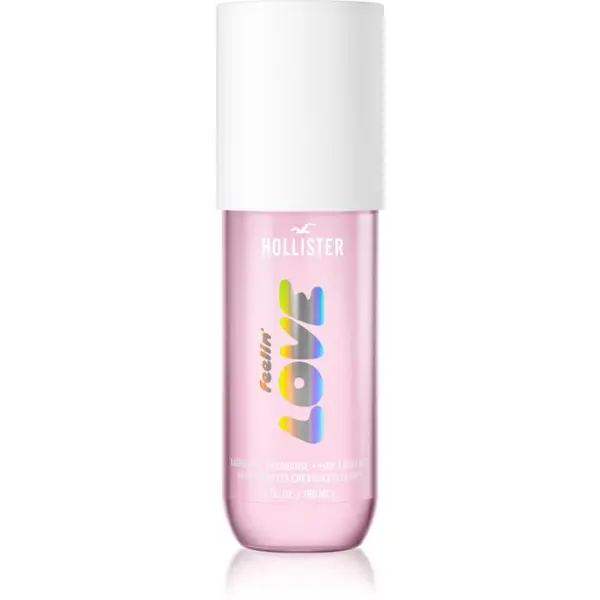 Hollister Hollister Feelin' Love parfumska meglica za telo in lase za ženske Raspberry 198 ml