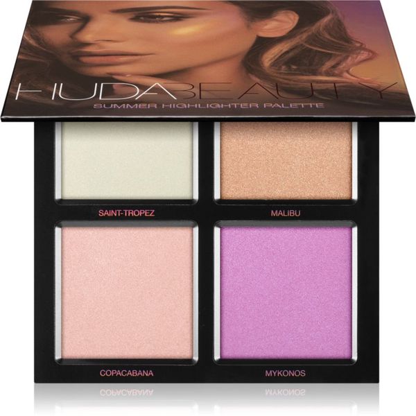 Huda Beauty Huda Beauty 3D Summer Highlighter paleta osvetljevalcev 30 g