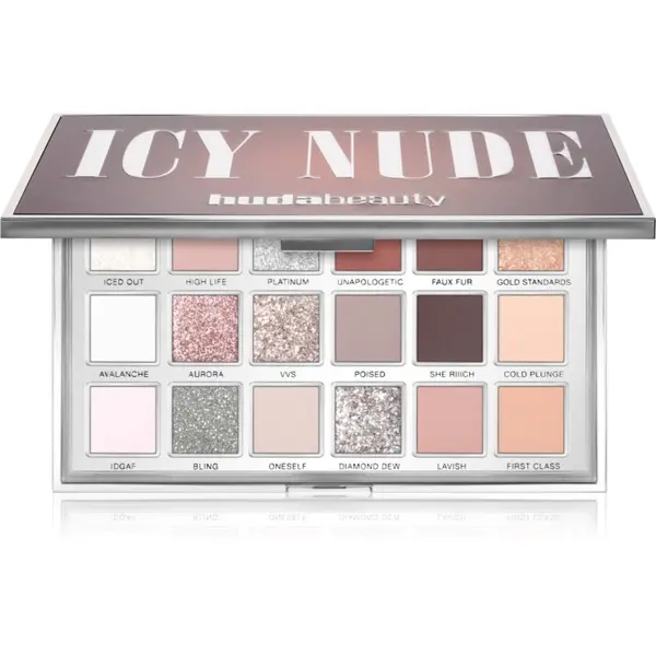 Huda Beauty Huda Beauty Icy Nude paleta senčil za oči 18 barv 16.1 g