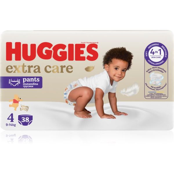 Huggies Huggies Extra Care Pants Size 4 hlačne plenice za enkratno uporabo 9 - 14 kg 38 kos