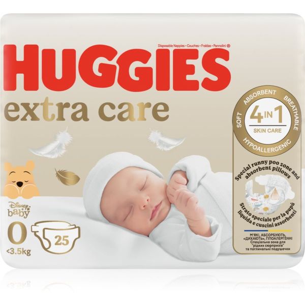 Huggies Huggies Extra Care Size 0 plenice za enkratno uporabo