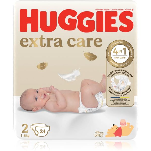 Huggies Huggies Extra Care Size 2 plenice za enkratno uporabo 3-6 kg 24 kos