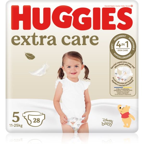 Huggies Huggies Extra Care Size 5 plenice za enkratno uporabo 11-25 kg 28 kos