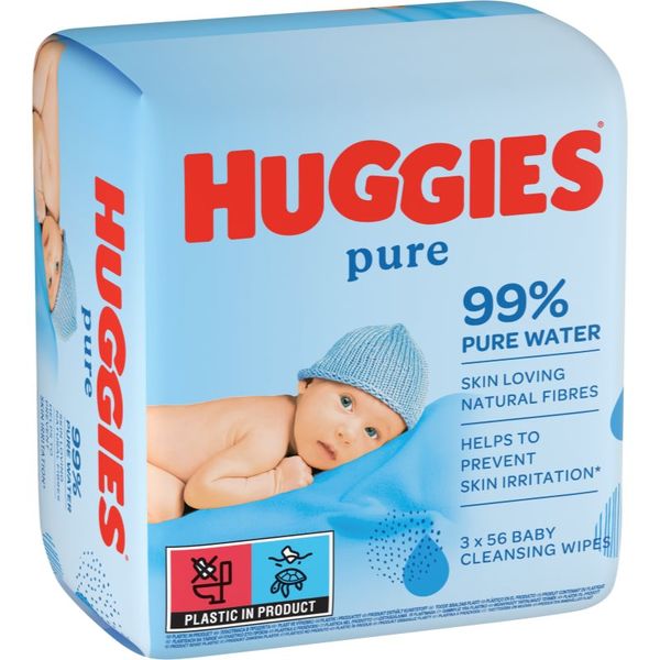 Huggies Huggies Pure čistilni robčki 3x56 kos