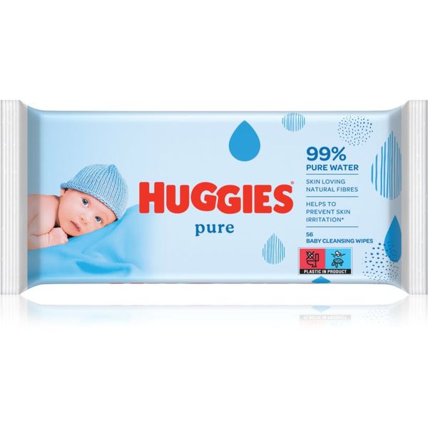 Huggies Huggies Pure čistilni robčki za otroke od rojstva 56 kos