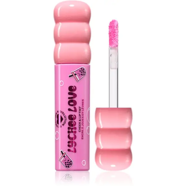 I Heart Revolution I Heart Revolution Bubble Tea Milky Blush & Lip večnamensko ličilo za ustnice in lica odtenek Lychee Love Pink 1.8 ml