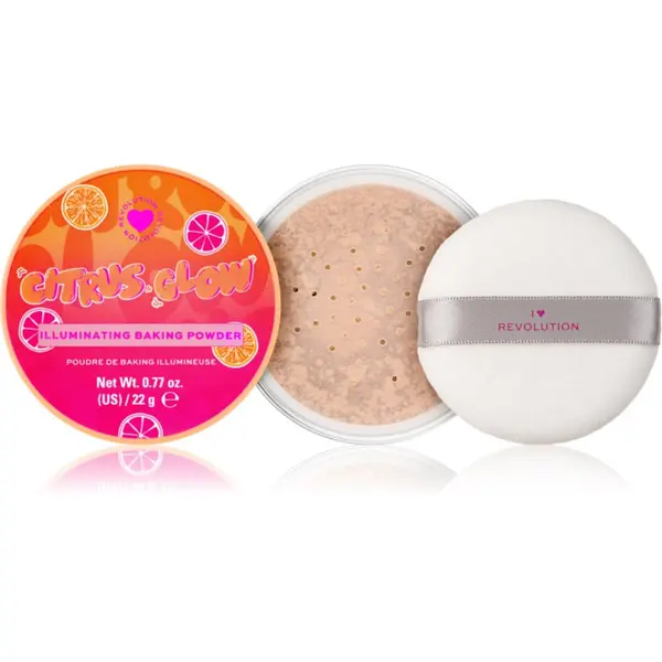I Heart Revolution I Heart Revolution Citrus Glow Illuminating Baking Powder posvetlitveni puder v prahu 22 g