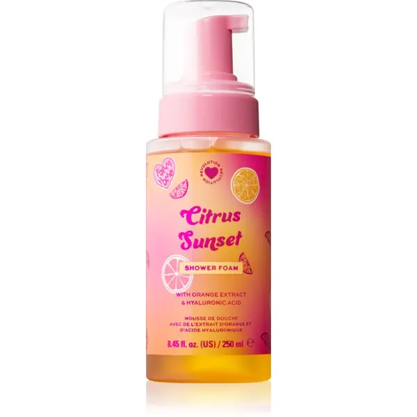 I Heart Revolution I Heart Revolution Citrus Sunset Shower Foam pena za prhanje 250 ml