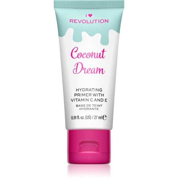 I Heart Revolution I Heart Revolution Delicious Primer Coconut Dream vlažilna podlaga za make-up 27 ml