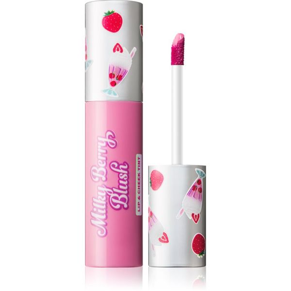 I Heart Revolution I Heart Revolution Milkshake Milky Berry Blush večnamensko ličilo za ustnice in lica odtenek Strawberry Shake 10 ml