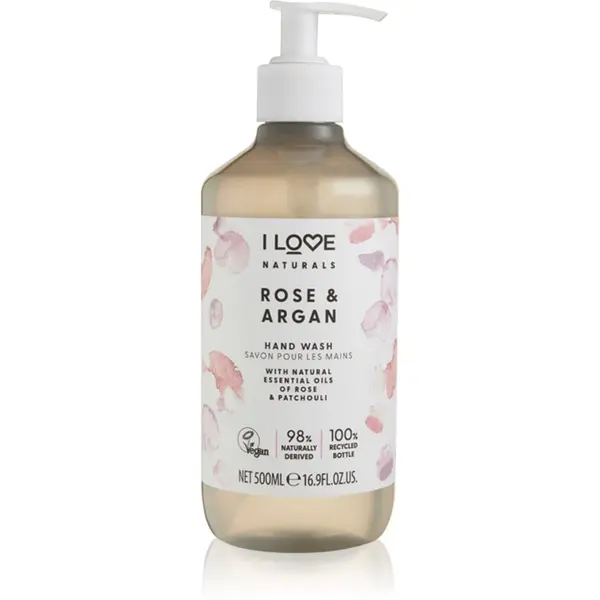 I Love I Love Naturals Rose & Argan tekoče milo za roke 500 ml