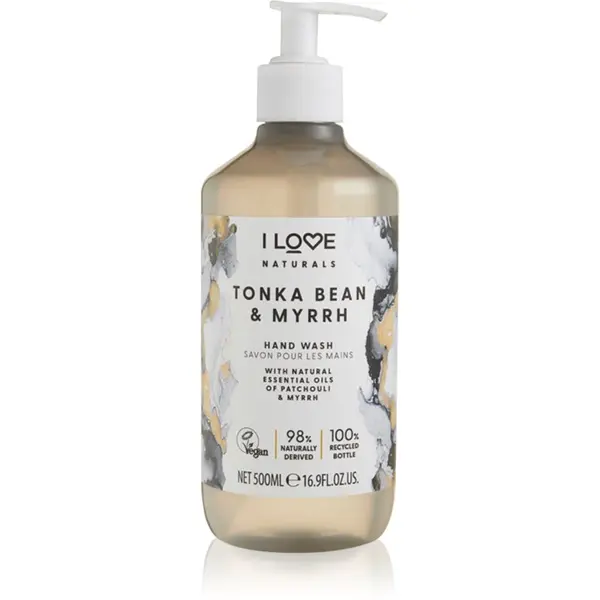 I Love I Love Naturals Tonka Bean & Myrrh tekoče milo za roke 500 ml
