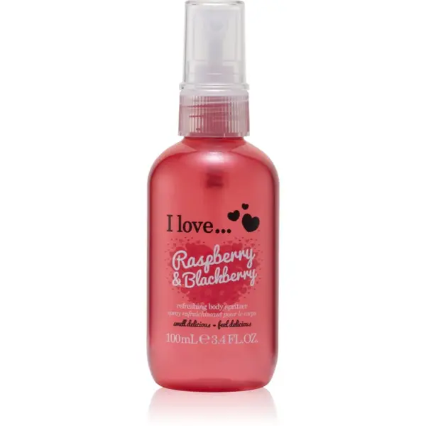 I Love I Love Raspberry & Blackberry osvežujoče pršilo za telo za ženske 100 ml