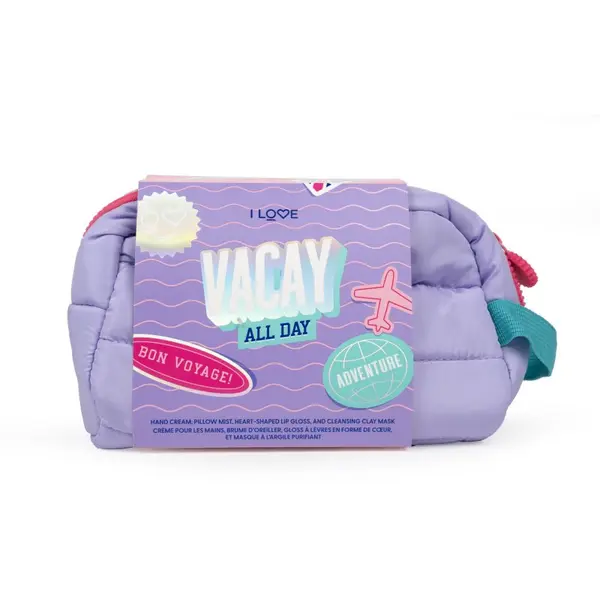 I Love I Love Vacay All Day darilni set za pot