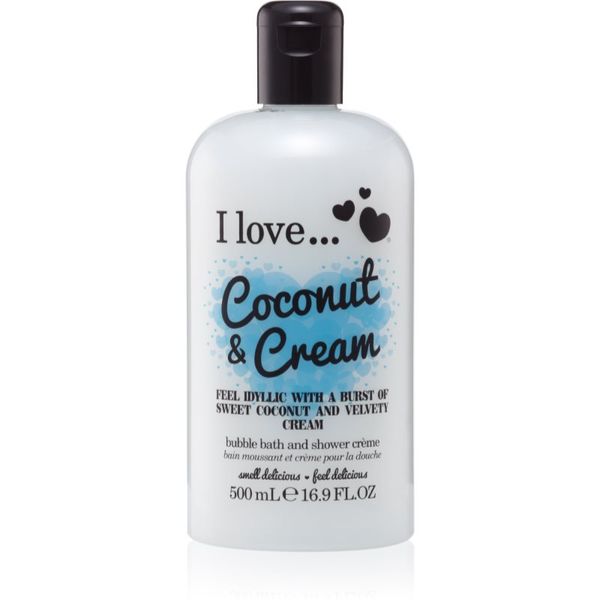 I love... I love... Coconut & Cream gelasto olje za prhanje in kopel 500 ml