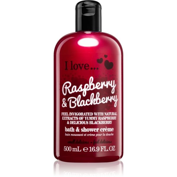 I love... I love... Raspberry & Blackberry krema za prhanje in kopanje 500 ml