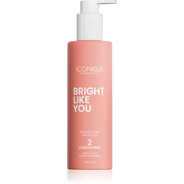 ICONIQUE Professional ICONIQUE Professional BRIGHT LIKE YOU Colour & Shine Protection Conditioner obnovitveni balzam za barvane lase 250 ml