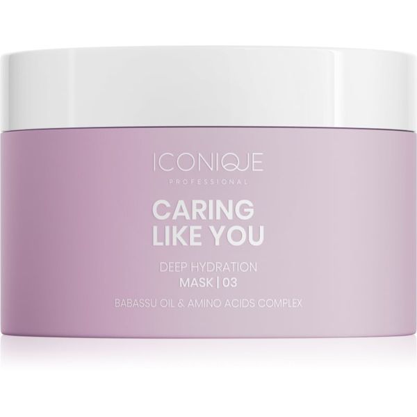 ICONIQUE Professional ICONIQUE Professional CARING LIKE YOU Deep Hydration Mask 200ml globinsko vlažilna maska za suhe in poškodovane lase 200 ml