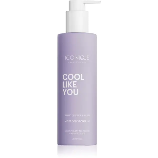 ICONIQUE Professional ICONIQUE Professional COOL LIKE YOU Perfect Blonde & Silver Violet balzam za nevtralizacijo rumenih odtenkov 250 ml