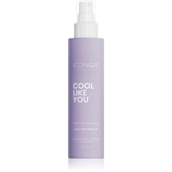 ICONIQUE Professional ICONIQUE Professional COOL LIKE YOU Perfect Blonde & Silver Violet nega brez spiranja za nevtralizacijo rumenih odtenkov 150 ml