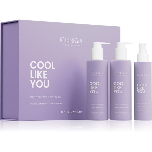 ICONIQUE Professional ICONIQUE Professional COOL LIKE YOU Perfect Blonde & Silver Violet set za nevtralizacijo rumenih odtenkov