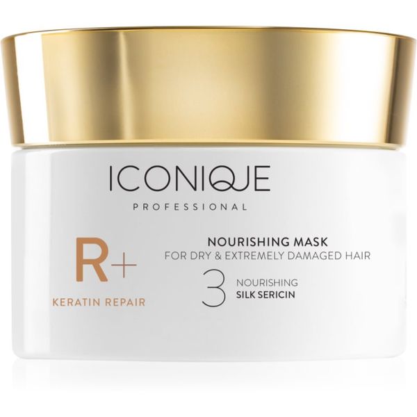 ICONIQUE Professional ICONIQUE Professional R+ Keratin repair Nourishing mask obnovitvena maska za suhe in poškodovane lase 200 ml
