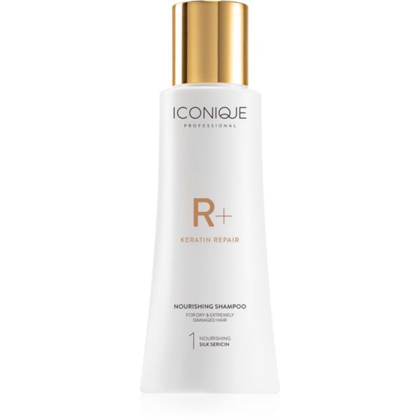 ICONIQUE Professional ICONIQUE Professional R+ Keratin repair Nourishing shampoo obnovitveni šampon s keratinom za suhe in poškodovane lase 100 ml