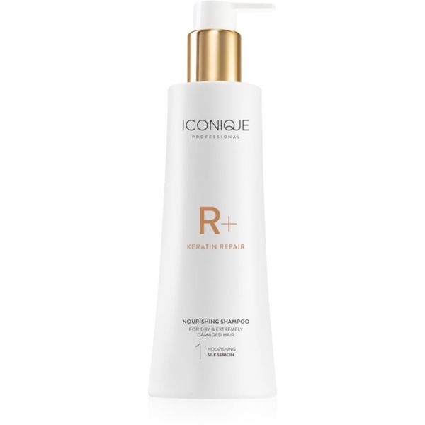 ICONIQUE Professional ICONIQUE Professional R+ Keratin repair Nourishing shampoo obnovitveni šampon s keratinom za suhe in poškodovane lase 250 ml