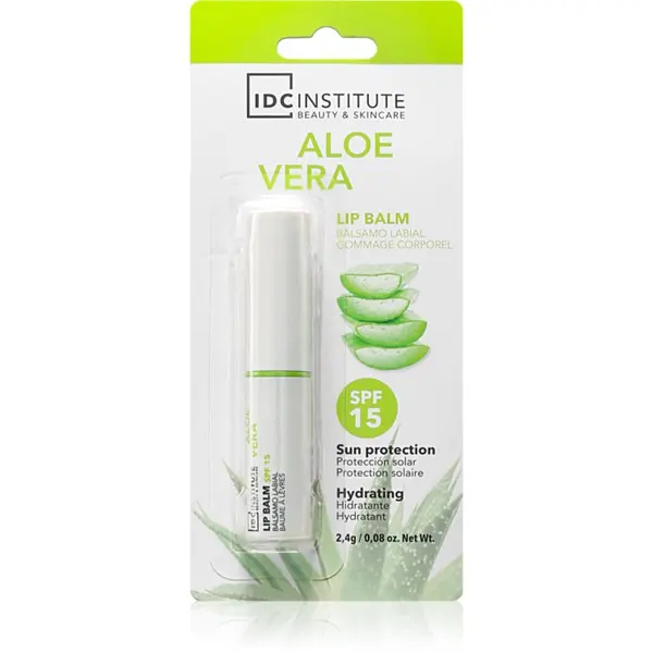 IDC INSTITUTE IDC Institute Aloe Vera balzam za ustnice SPF 15 2.4 g