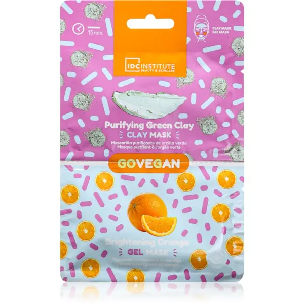 IDC INSTITUTE IDC Institute Go Vegan maska za posvetlitev 2x6 g
