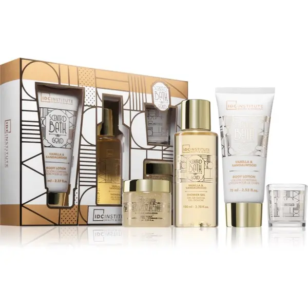 IDC INSTITUTE IDC Institute Scented Bath Gold Perfect Bath darilni set za ženske