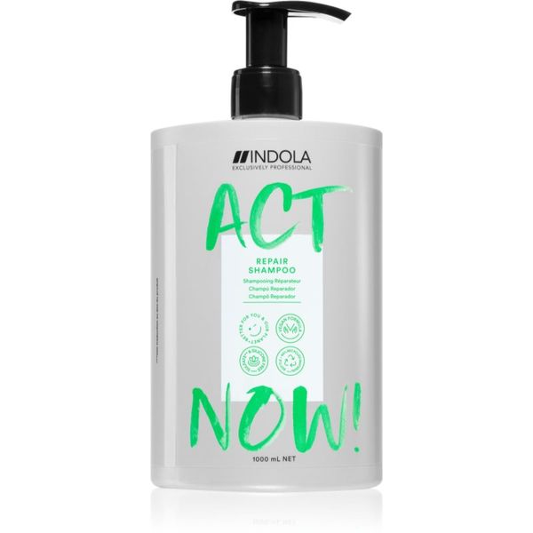 Indola Indola Act Now! Repair čistilni in hranilni šampon za lase 1000 ml