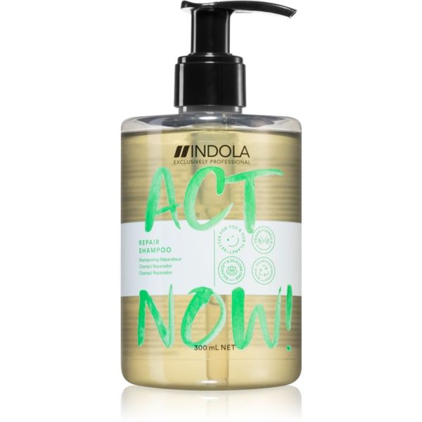 Indola Indola Act Now! Repair čistilni in hranilni šampon za lase 300 ml