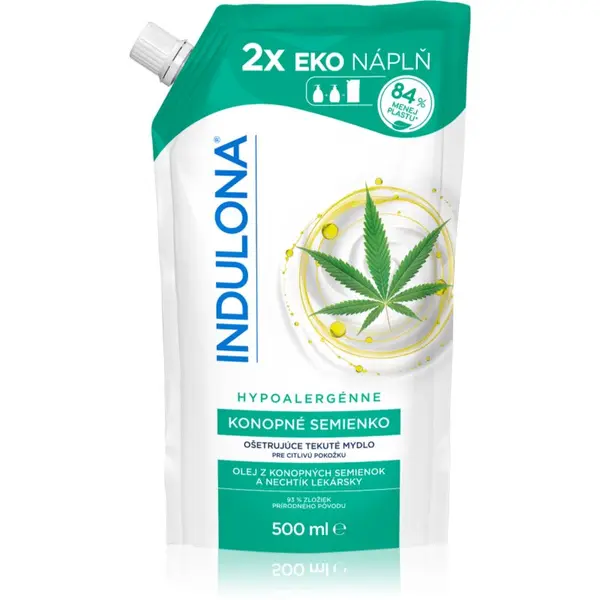 Indulona Indulona Hempseed tekoče milo nadomestno polnilo 500 ml