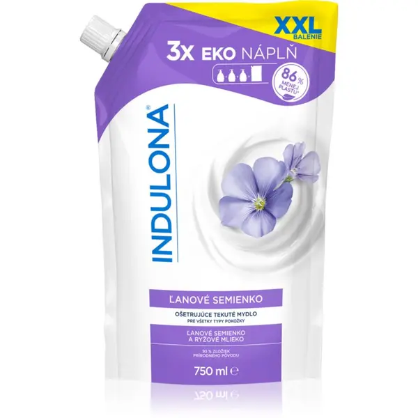 Indulona Indulona Linseed tekoče milo nadomestno polnilo 750 ml