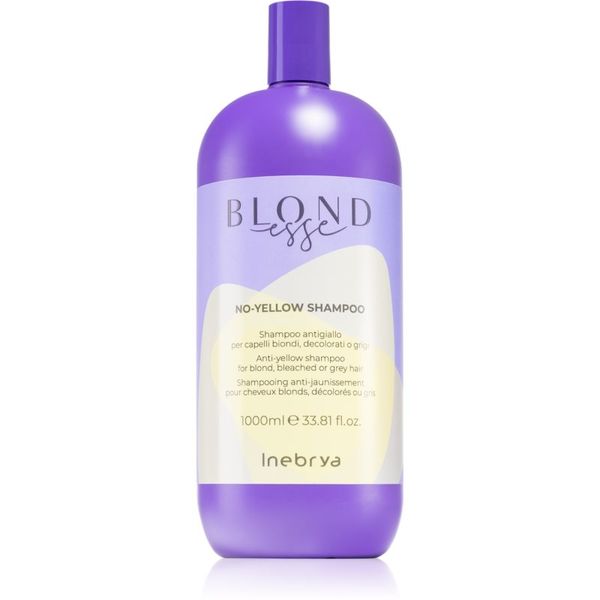 Inebrya Inebrya BLONDesse No-Yellow Shampoo šampon za nevtralizacijo rumenih tonov za blond in sive lase 1000 ml