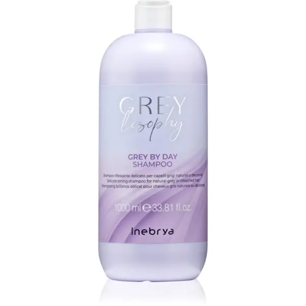 Inebrya Inebrya Greylosophy Grey By Day Shampoo šampon za toniranje za sive lase 1000 ml