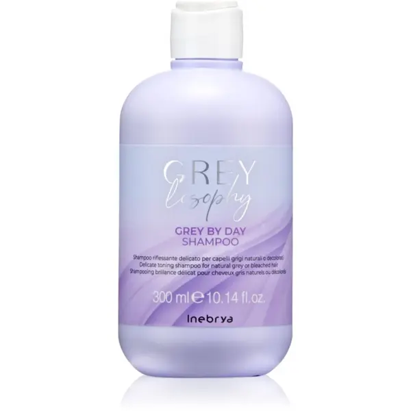 Inebrya Inebrya Greylosophy Grey By Day Shampoo šampon za toniranje za sive lase 300 ml