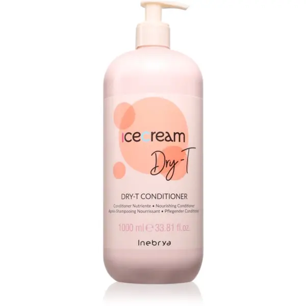 Inebrya Inebrya Ice Cream Dry-T Conditioner revitalizacijski balzam za suhe in poškodovane lase 1000 ml