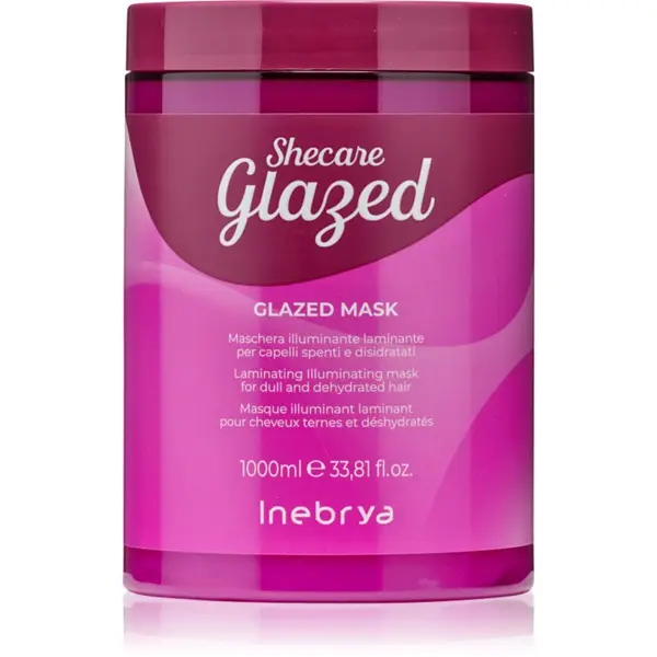 Inebrya Inebrya Shecare Glazed Mask vlažilna maska za sijaj in mehkobo las 1000 ml