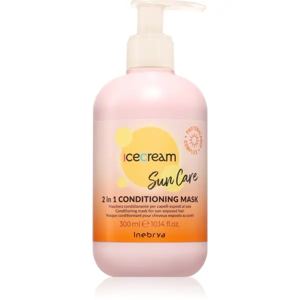 Inebrya Inebrya Sun Care 2 in 1 Conditioning Mask maska za lase za lase izpostavljene soncu 300 ml