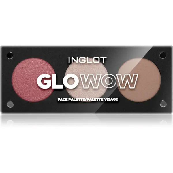 Inglot Inglot Face Palette osvetljevalec, bronzer in rdečilo odtenek GLOWOW 7.2 g