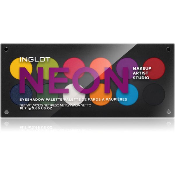 Inglot Inglot Makeup Artist Studio Palette paleta senčil za oči odtenek NEON 18,7 g