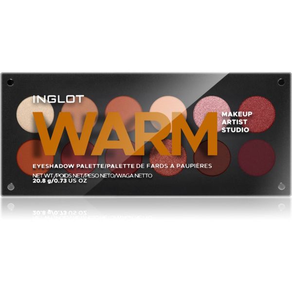 Inglot Inglot Makeup Artist Studio Palette paleta senčil za oči odtenek WARM 18,7 g