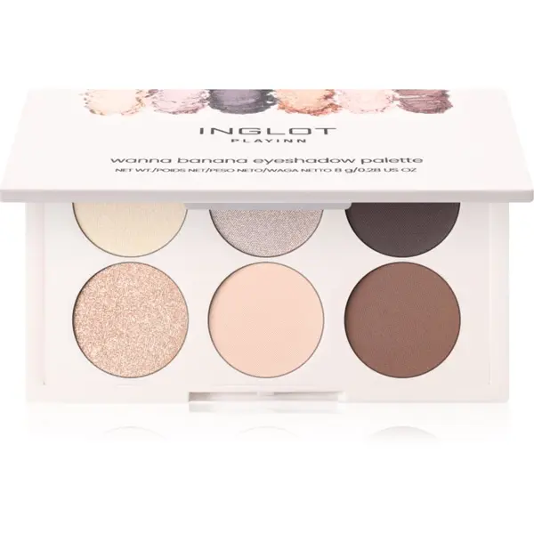 Inglot Inglot PlayInn Eyeshadow Palette paleta senčil za oči odtenek Wanna Banana 8 g