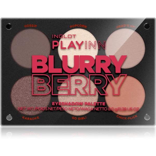 Inglot Inglot PlayInn paleta senčil za oči odtenek Blurry Berry