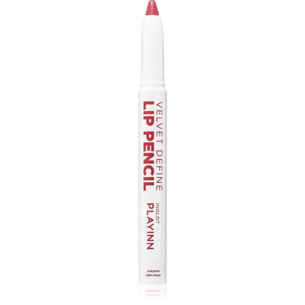 Inglot Inglot PlayInn Velvet Define Lip Pencil intenzivni svinčnik za ustnice odtenek MUTED BERRY 66 1,6 g