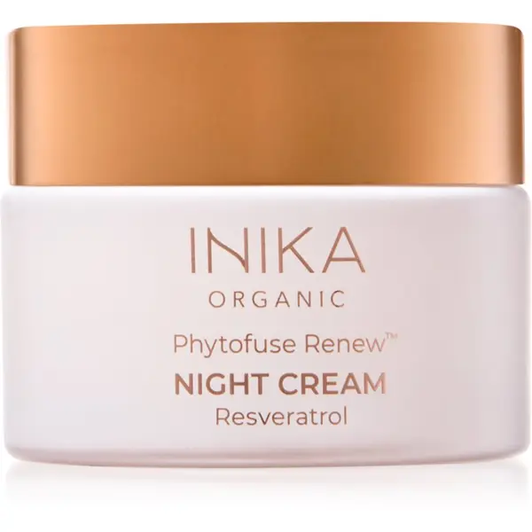 Inika Organic INIKA Organic Phytofuse Renew Rich Night Cream antioksidacijska nočna krema s probiotiki 50 ml