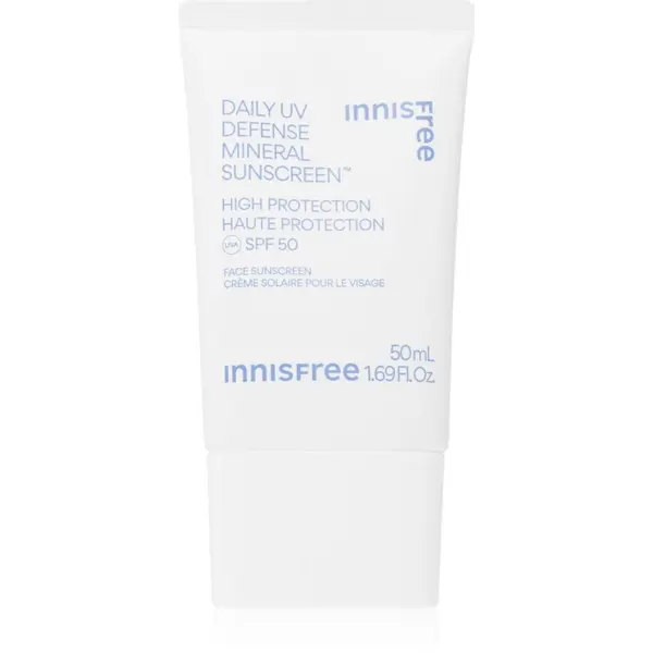 innisfree innisfree Daily UV Defense Mineral Sunscreen mineralni zaščitni fluid za obraz SPF 50 50 ml